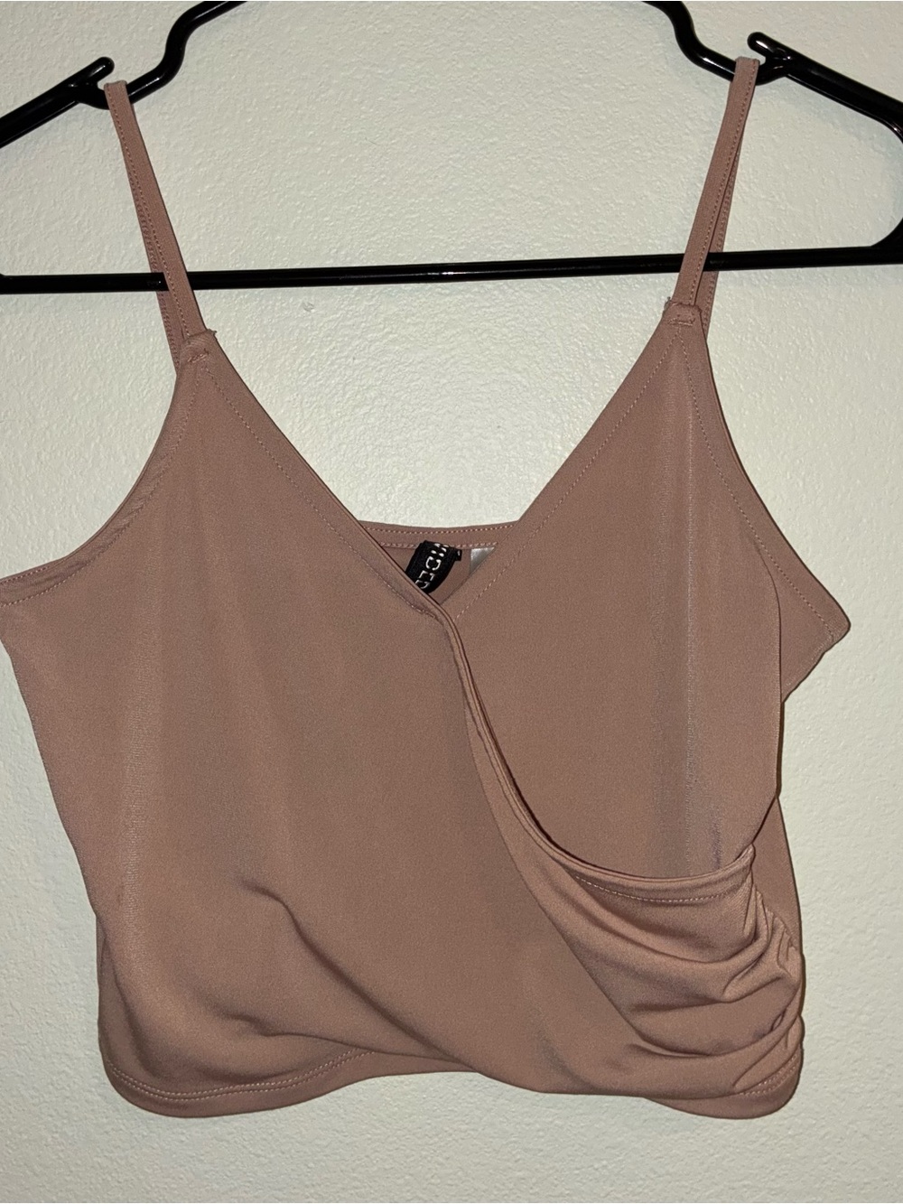 H&M Divided Dusty Rose Draped Wrap Cami Top XS